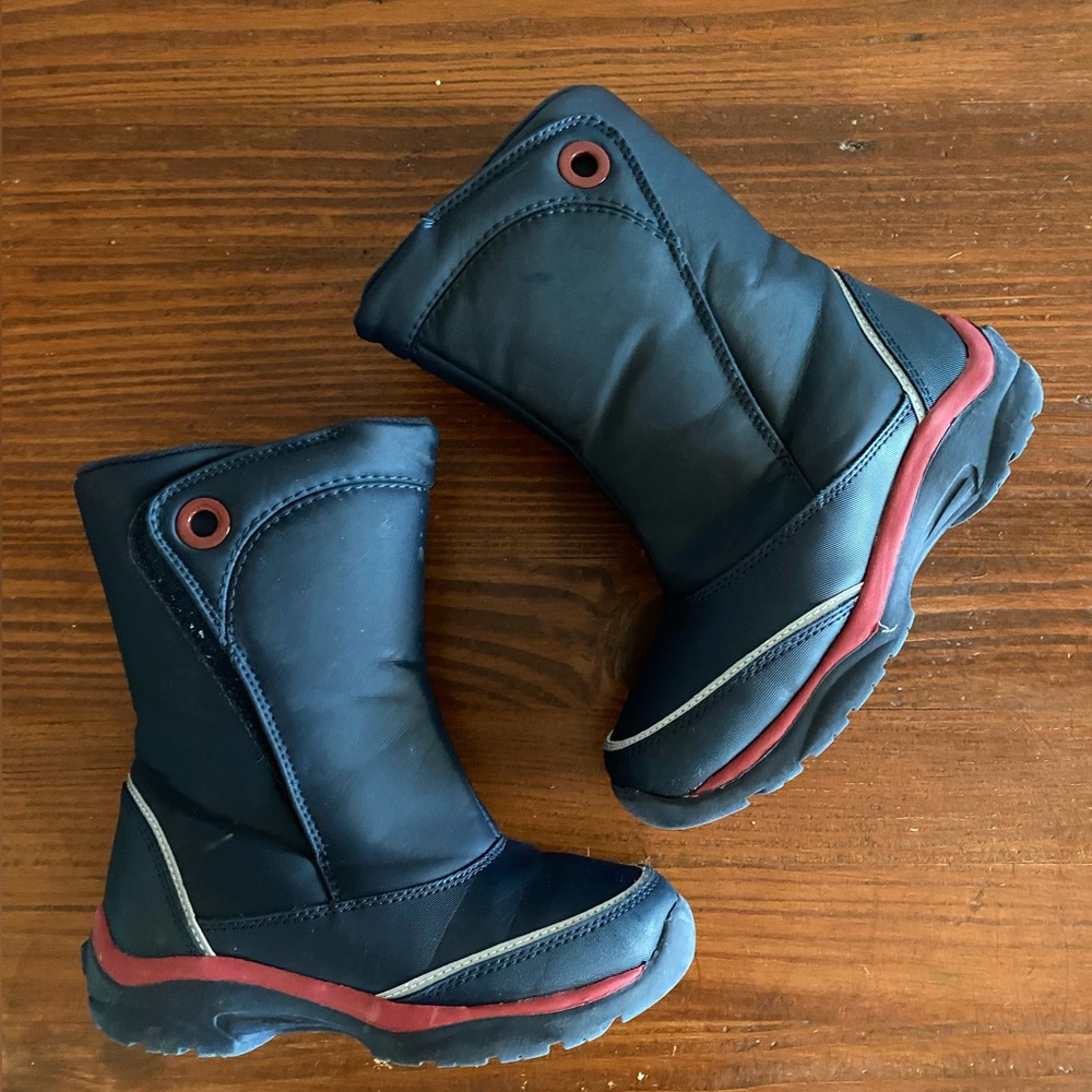 Lands End winter slip on boots kids